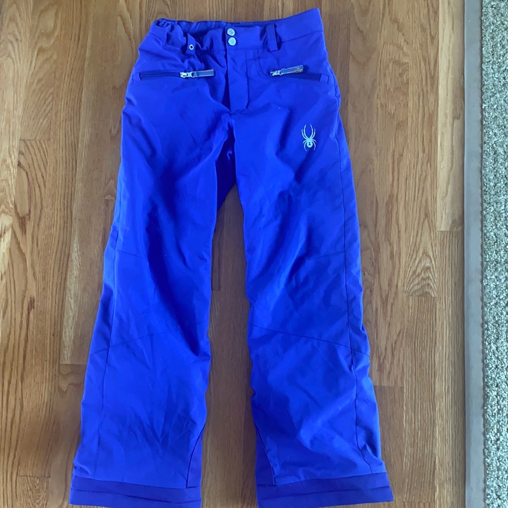 Girls Purple Spyder Snow Pants
